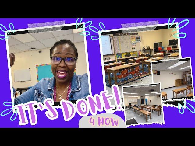 CHECK OUT MY FINAL SET-UP || I'M OUT OF MONEY & TIME TO SPEND ON THIS PROJECT|| WEEKLY TEACHER VLOG