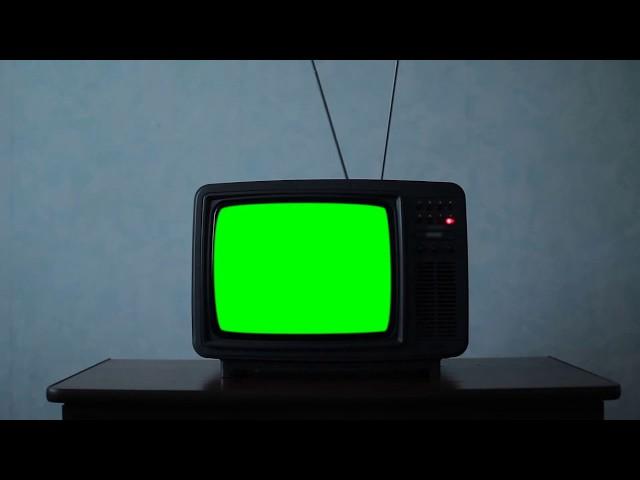 Old Classic TV Green Screen