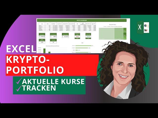 Krypto-Portfolio | Bitcoin & Co. in Excel verwalten | aktuelle Kurse