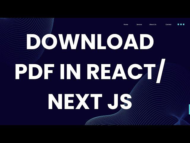 How to download pdf in React js and Next Js with images #downloadpdf #pdfinNExtjs #pdfinReactJs