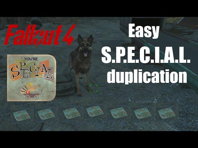 Fallout 4 - S.P.E.C.I.A.L. book duplication glitch with Dogmeat