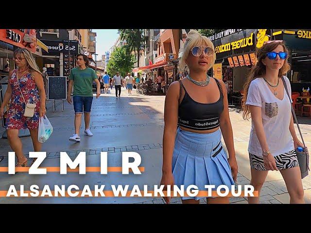 Izmir Turkey 2022 Alsancak Walking Tour | 4K UHD 60FPS | The Most Famous District In City Center