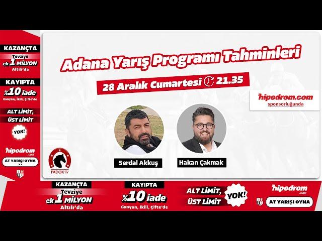 29 Aralık 2024 // Adana At Yarışı Tahminleri // Hakan Çakmak - Serdal Akkuş