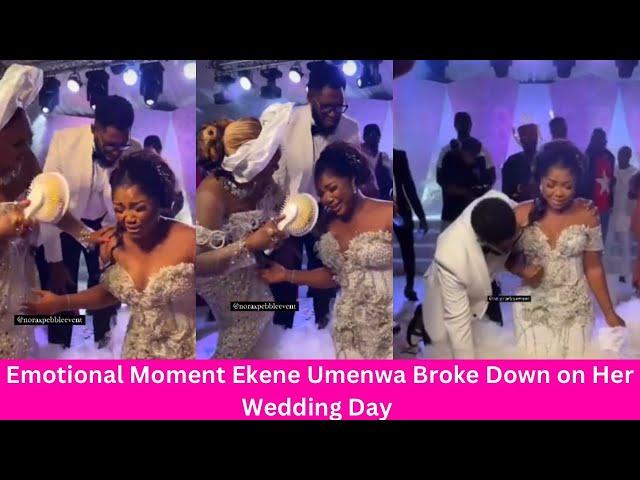 Emotional Moment Ekene Umenwa Spoke in Tongues on Her Wedding Day