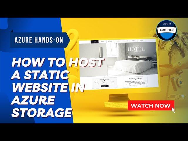 How to Host a static website in Azure Storage | Azure Tips and Tricks