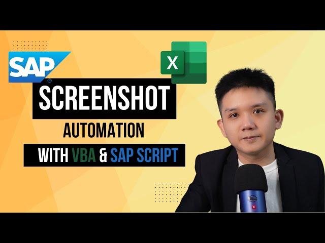 Automate SCREENSHOT Capture with Excel VBA & SAP Script