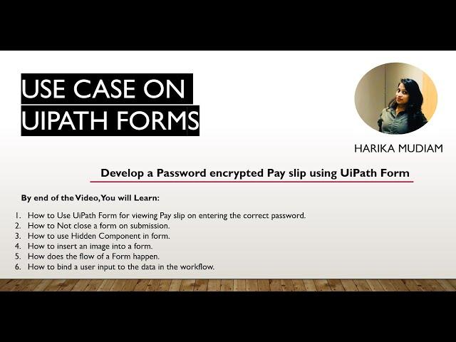 Develop a Password encrypted Pay slip using UiPath Form - Use Case on UiPath Forms