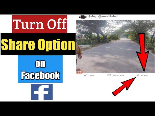 How To Turn Off Share Option on Facebook