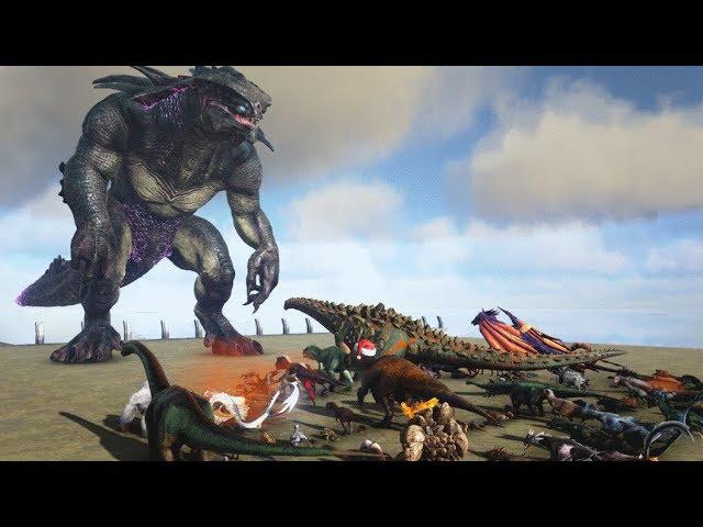 King Titan VS All Creatures (no Titans & only gamma bosses) - ARK: Extinction | Cantex