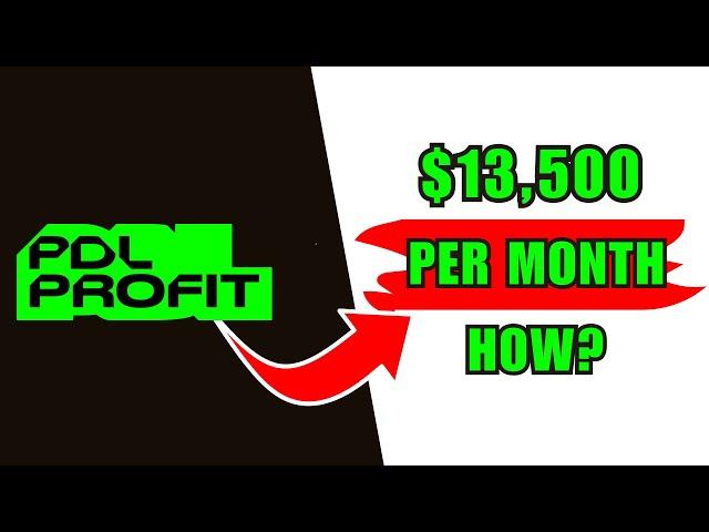 How to Make $13,500 Per Month - (PDL-PROFIT.COM REVIEW)