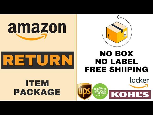 How to return an Amazon item - 2023