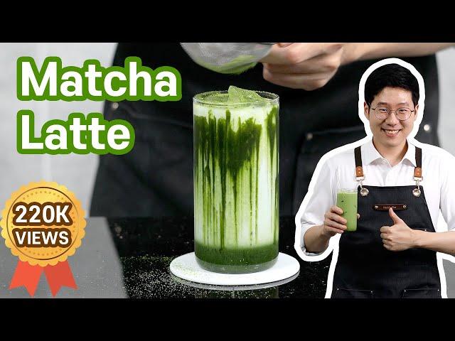 The best Iced Matcha Latte recipe | Green Tea latte | Better than Starbucks