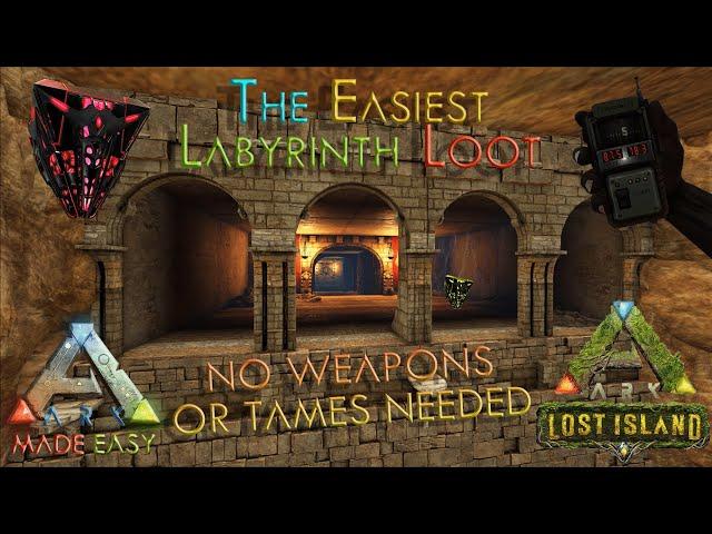  Easy FREE Loot  Desert Labyrinth Speed Run | Lost Island | ARK: Made Easy