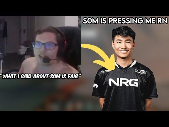 100T Boostio Arguing with s0m In Chat After He Said That He's Nowhere Near Aspas & Demon1