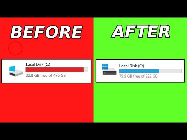 How To FREE UP Disk Space C Drive in Windows (2025)