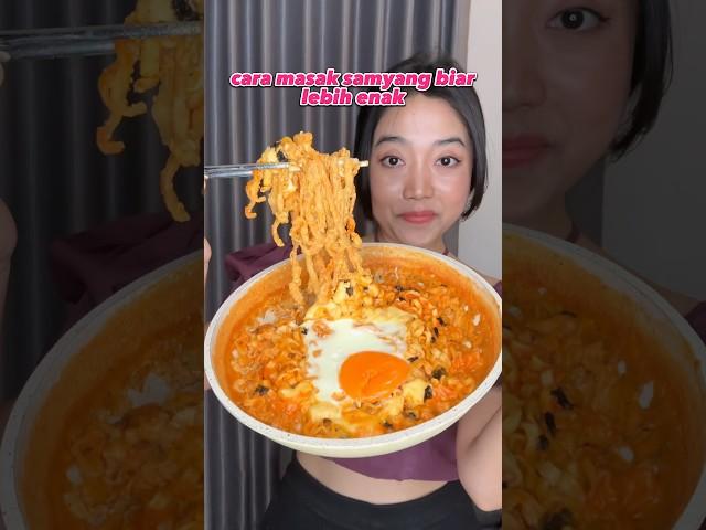 Cara masak samyang biar lebih enak #ngeshortsbareng