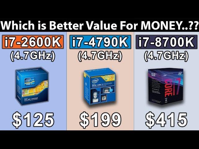 i7 8700K (4.7GHz) vs i7 4790K (4.7GHz) vs i7 2600K (4.7GHz) | is it worth to Upgrade..???