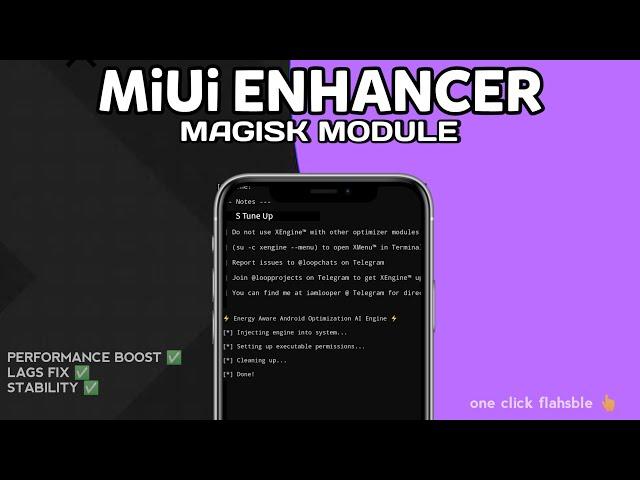 Best Magisk Module MiUi ENHANCER For MiUi Boost Performance