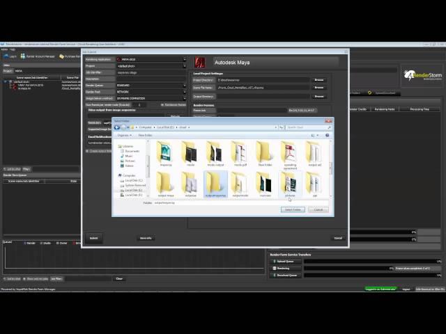 Submitting a MAYA Scene to the RenderStorm Render Farm