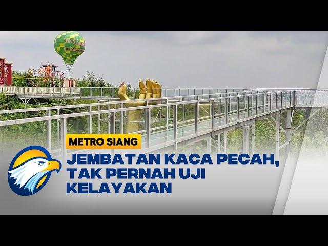 Tim Polda Jateng Olah TKP Jembatan Kaca di Banyumas Yang Pecah