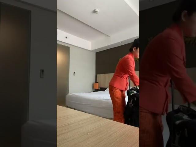 #viral KELAKUAN PRAMUGARI GARUDA INDONESIA di KAMAR HOTEL #pramugari #flightattendant #fyp #garuda