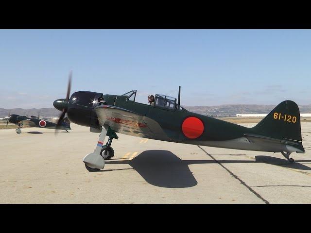 Pearl Harbor flight featuring the PoF Mitsubishi A6M5 Zero