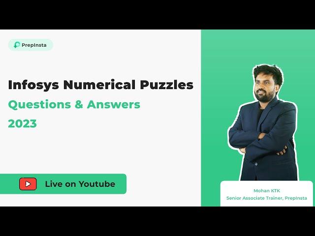 Infosys Numerical Puzzles Questions & Answers 2023