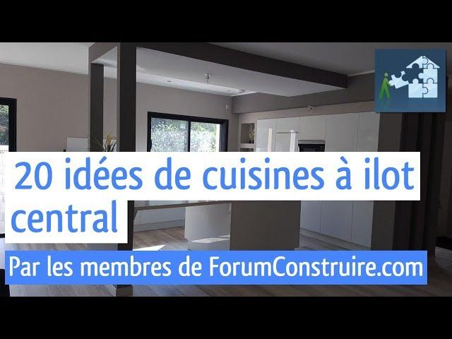 20 idées de cuisines à ilot central