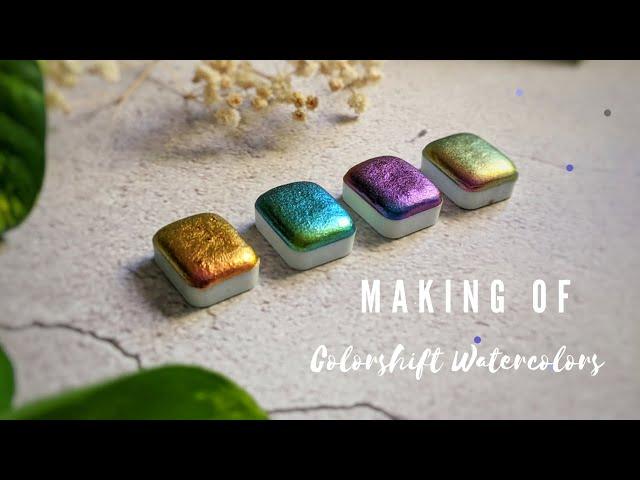 Colorshift Watercolor | Gum Arabic+Glycerine Binder | Experimenting the Binder Recipe