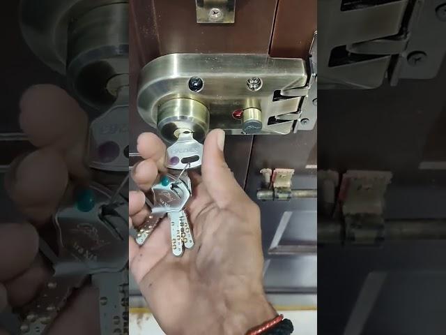 godrej double door lock fitting#pj interior
