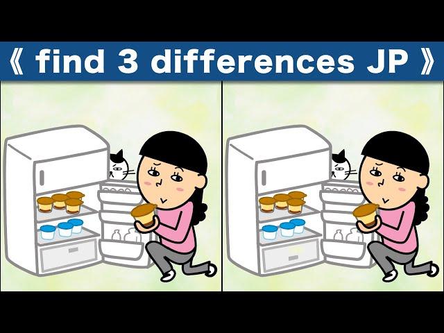 Spot the difference|Japanese Pictures Puzzle No838