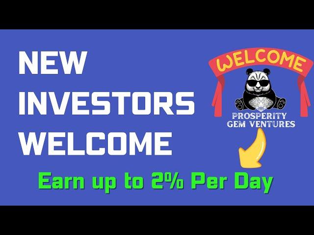 Prosperity Gem Ventures - Earn up to 730% Per Year 