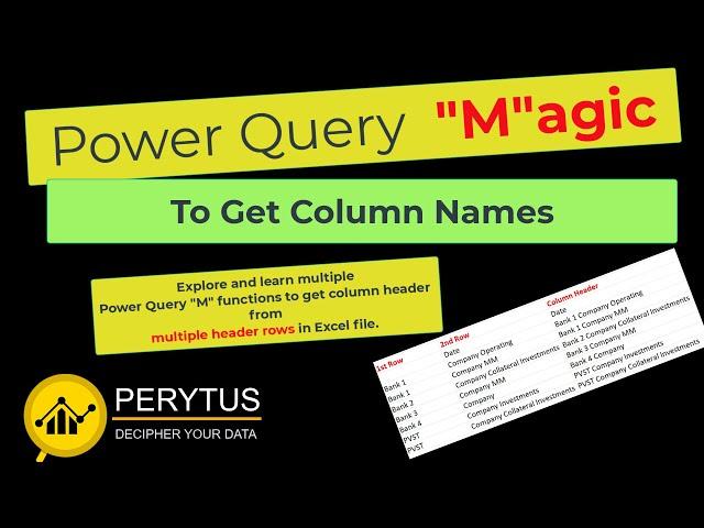 Magic of Power Query-Getting column headers from multiple header rows with merged columns Power BI