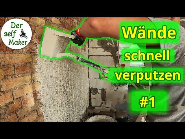 Günstig und schnell Wände selber verputzen T01 | komplettes Haus selber verputzen | Der self Maker