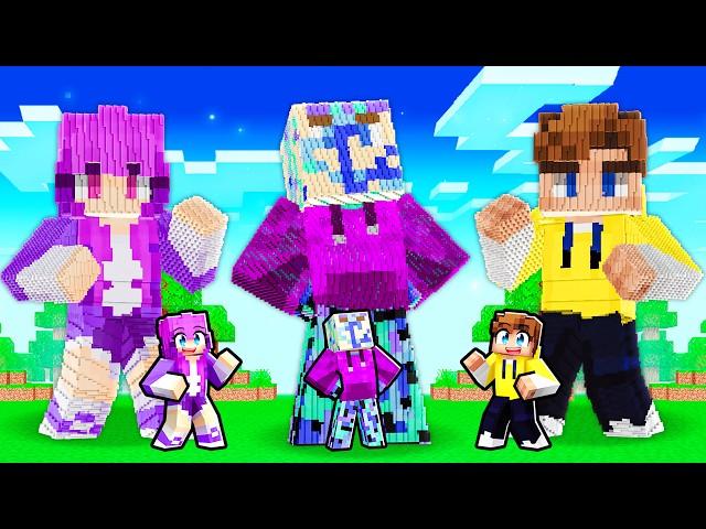 FRIENDS STATUE House Battle in Minecraft!