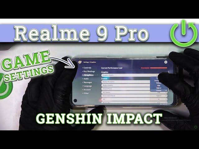 Realme 9 Pro - Genshin Impact ️| Available Graphics Settings & Details Presentation