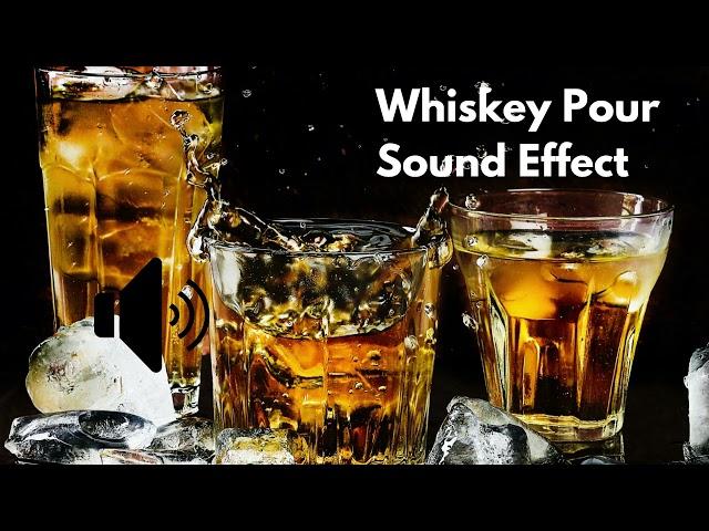 Whiskey Pouring, Water Pouring into glass, Satisfying Sound Effect