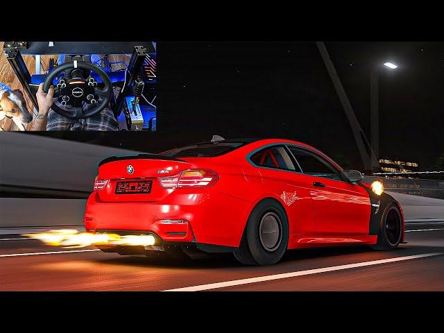 3,055HP TWIN TURBO BMW M4 F82 - Assetto Corsa | Moza R9 Gameplay