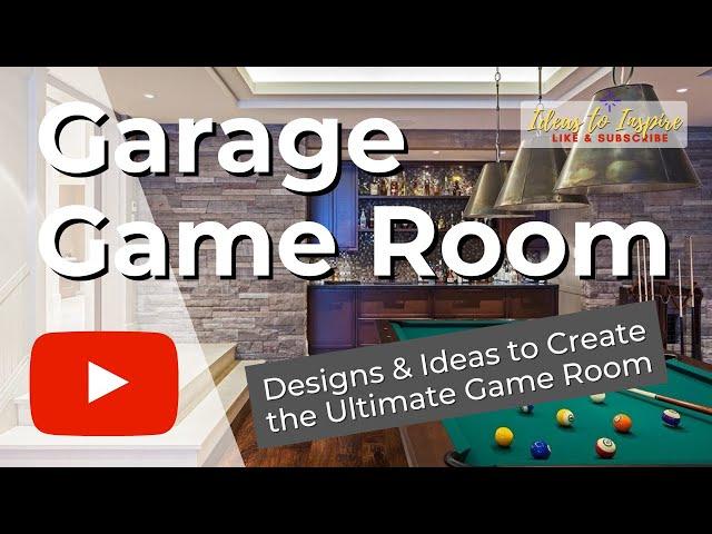 40 Garage Game Room Ideas - Turn Your Boring Garage to a Fun Entertainment Center!