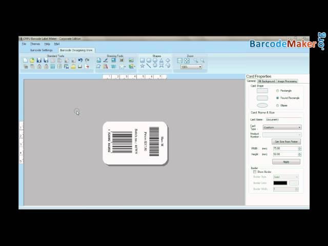 Barcode Label Creator Tool: generate barcode coupons