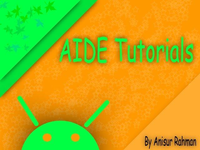 AIDE Tutorial {action bar search view}#29