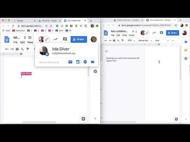 Collaborate on a Google Doc