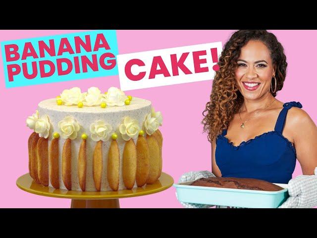 Delicious deconstructed BANANA PUDDING Mega CAKE! | How to Cake It With Yolanda Gampp