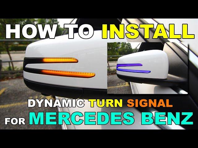 How to install Sequential Dynamic Turn Signal LED Panel for your MERCEDES BENZ W204 W176 W212