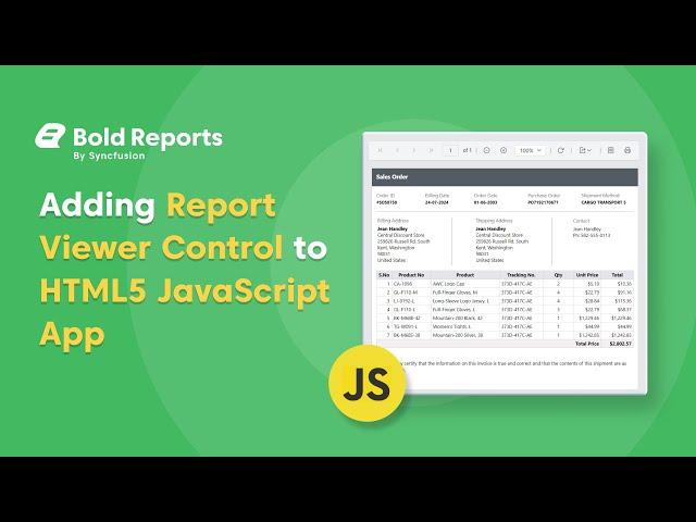 How to Add the JavaScript Report Viewer to a Web App | Bold Reports