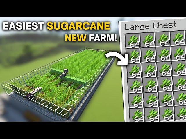 Minecraft Fastest SugarCane Farm In 1.21+ - 2500+ P/HR!