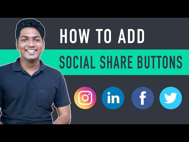 How to Add Social Share Buttons on WordPress