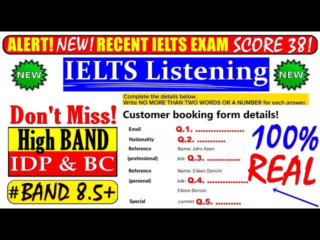 IELTS LISTENING PRACTICE TEST 2024 WITH ANSWERS | 13.09.2024