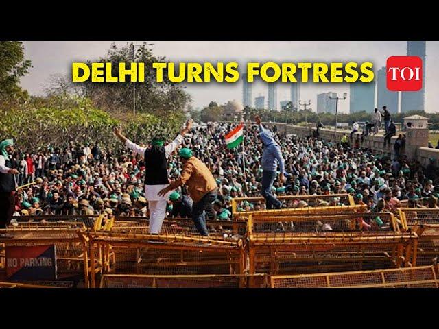 Farmers' Protest: No Entry in Delhi | Heavy Security Deployed at Delhi Borders | Kisan Andolan