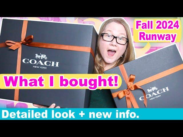 Surprised By These COACH Fall 2024 Runway Bags + What I Didn't Buy & Why || Autumn Beckman